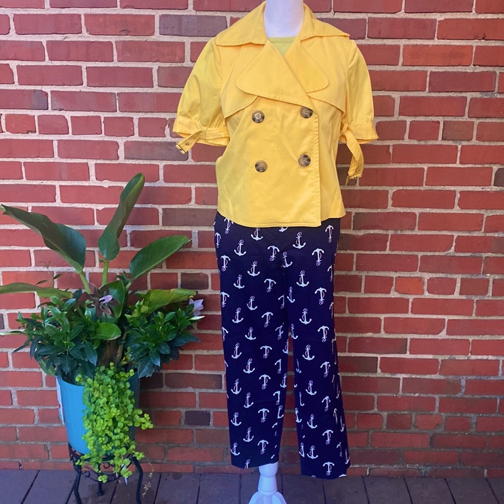 Yellow Cropped Jacket